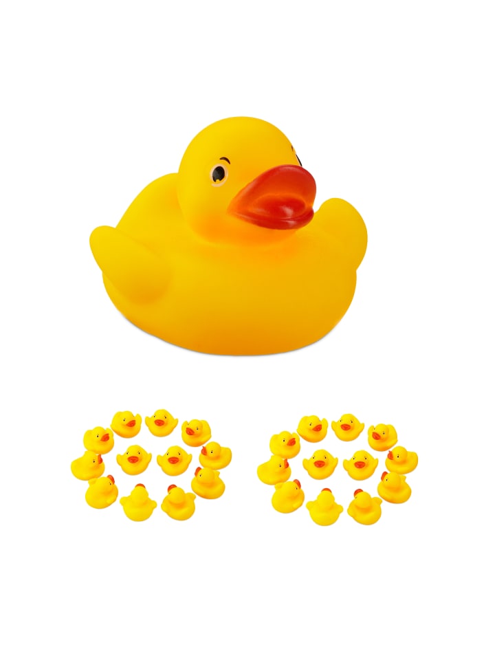 relaxdays 25 x Badeenten in Gelb günstig kaufen onesize