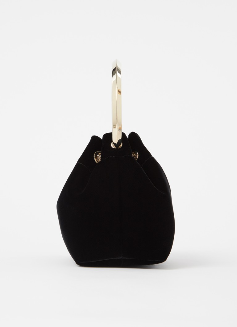 Geantă mini Jimmy Choo Bon Bon din catifea
