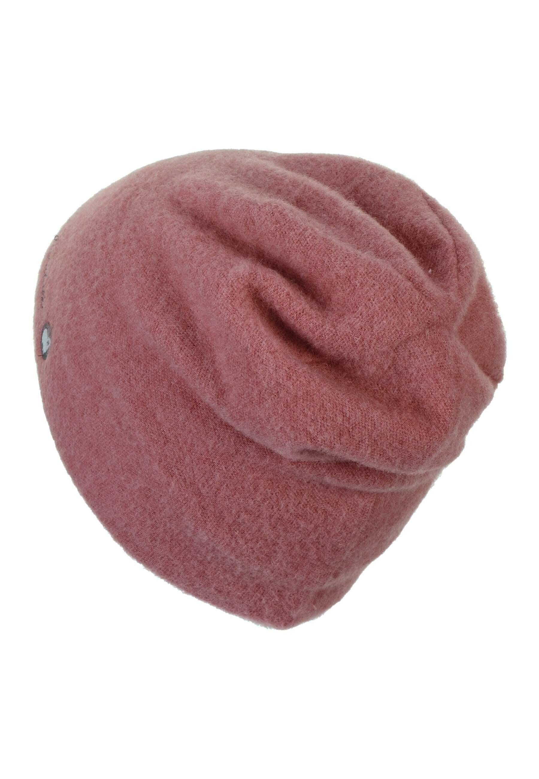 Slouch-Beanie aus Wolle (Merino) in 3 Farben
