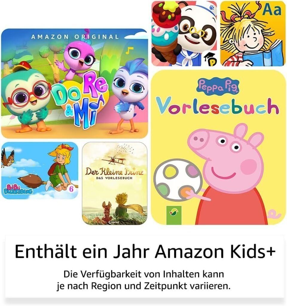 Fire 7 Kids-Tablet, 7-Zoll-Display, für Kinder von 3 bis 7 Jahren, 16 GB Grafiktablett