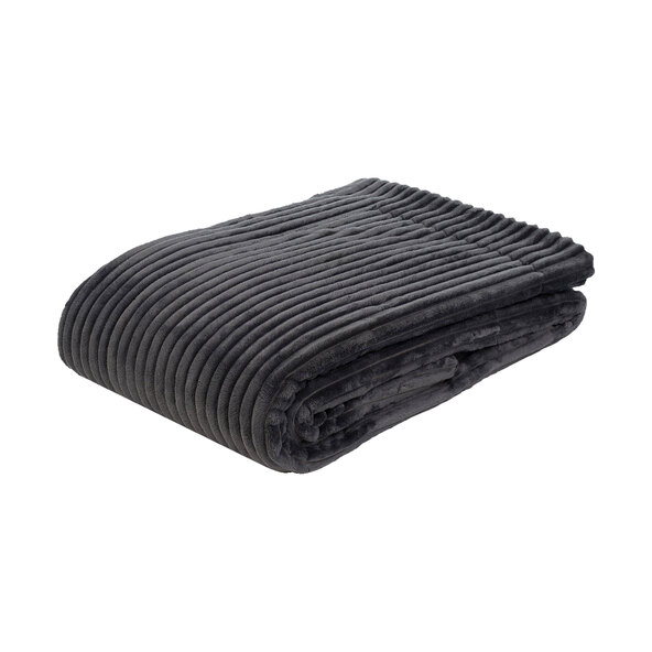 Wohndecke in Cord-Optik, anthrazit