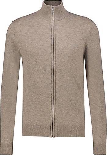 GANT Herren Strickjacke mit Lammwolle EXTRAFINE LAMBSWOOL ZIP CARDIGAN