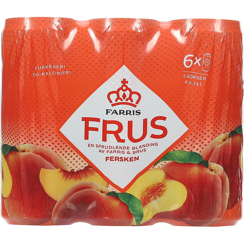 Farris Farris Frus 0,33 l boks 6-pk fersken