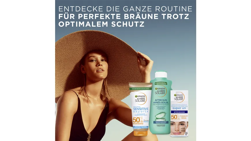 Garnier Ambre Solaire Sonnenmilch Sensitiv LSF 50 + 175 ml