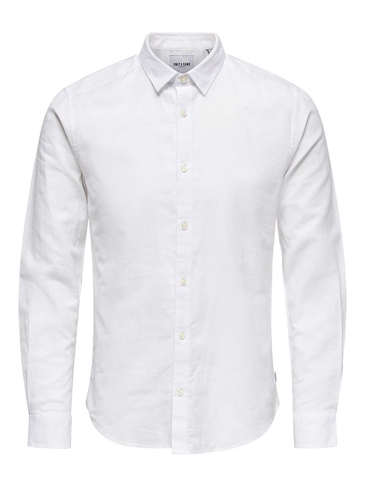 ONLY & SONS Hemd - Slim fit - in Weiß günstig kaufen