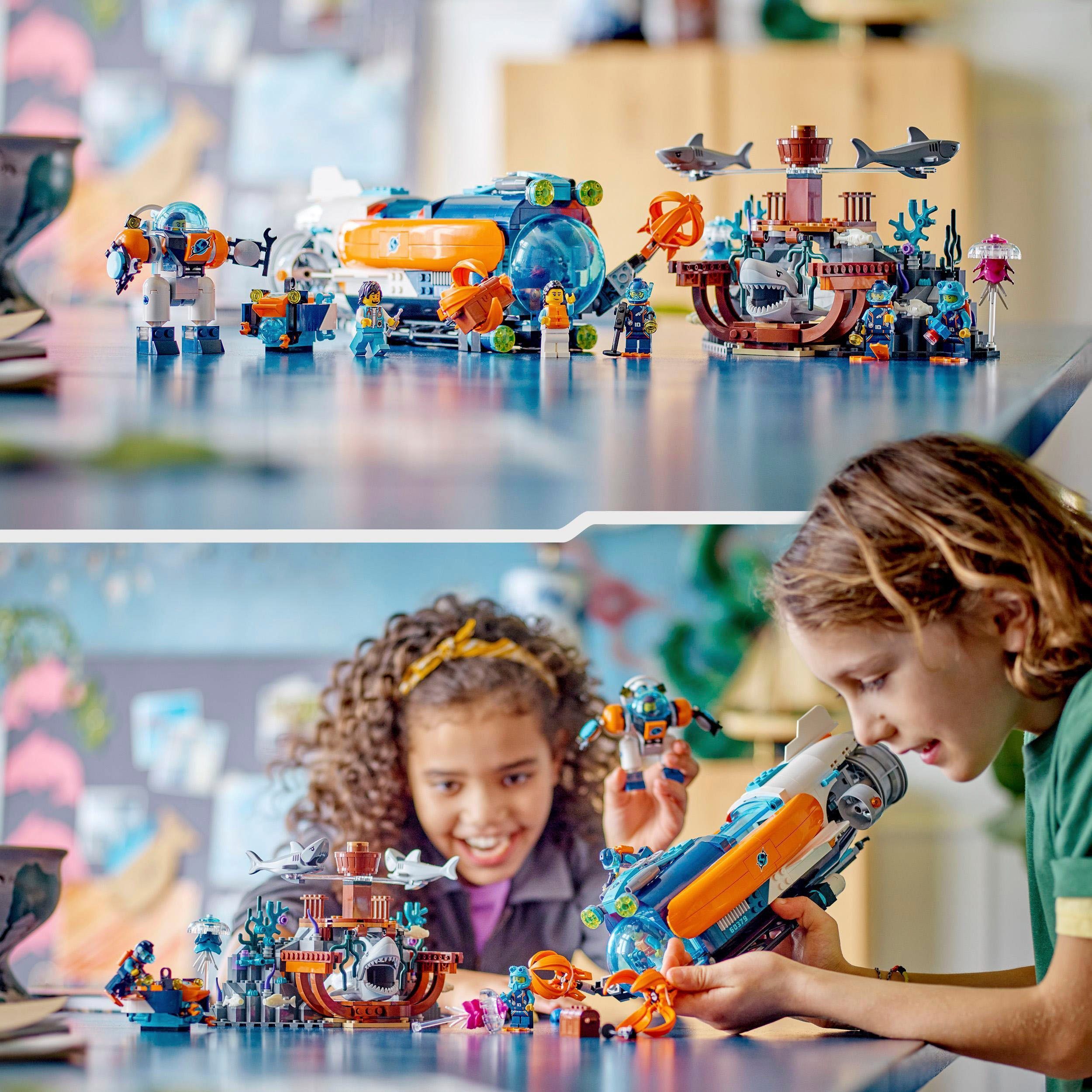 LEGO® Konstruktionsspielsteine Forscher-U-Boot (60379), LEGO® City, (842 St), Made in Europe
