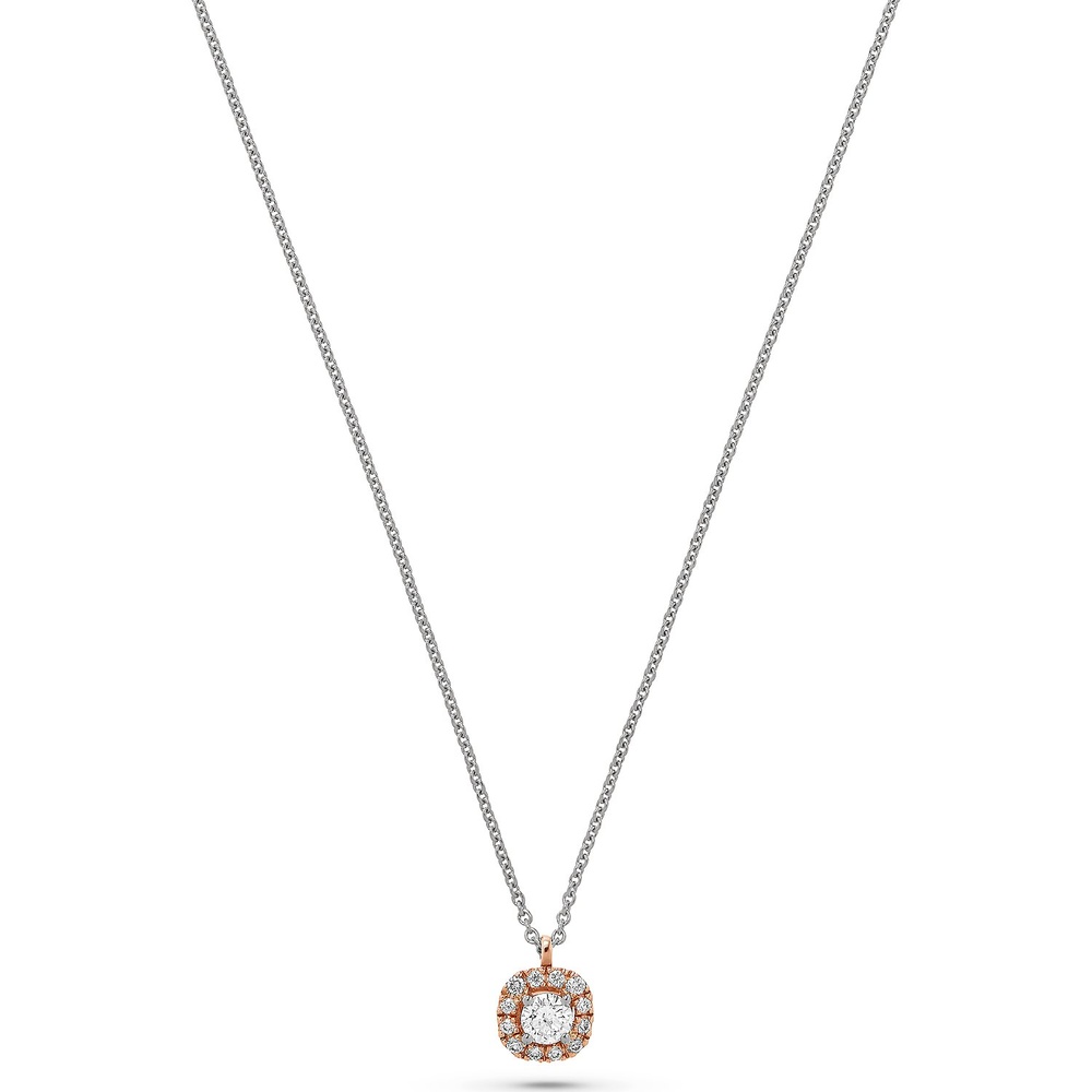 Valeria Chaînette 585 Or rose, 585 Or blanc collier