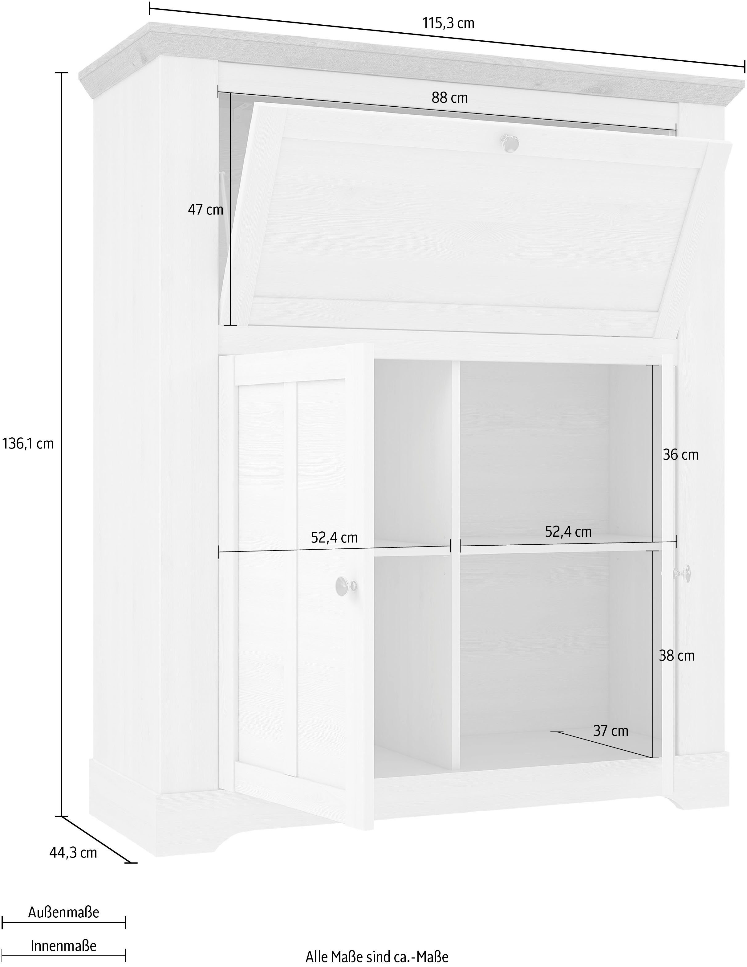 FORTE Barschrank Iloppa Breite ca. 115 cm
