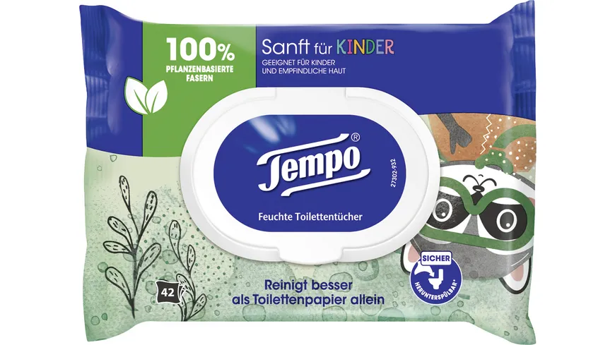 Tempo feuchtes Toilettenpapier Sanft für Kinder