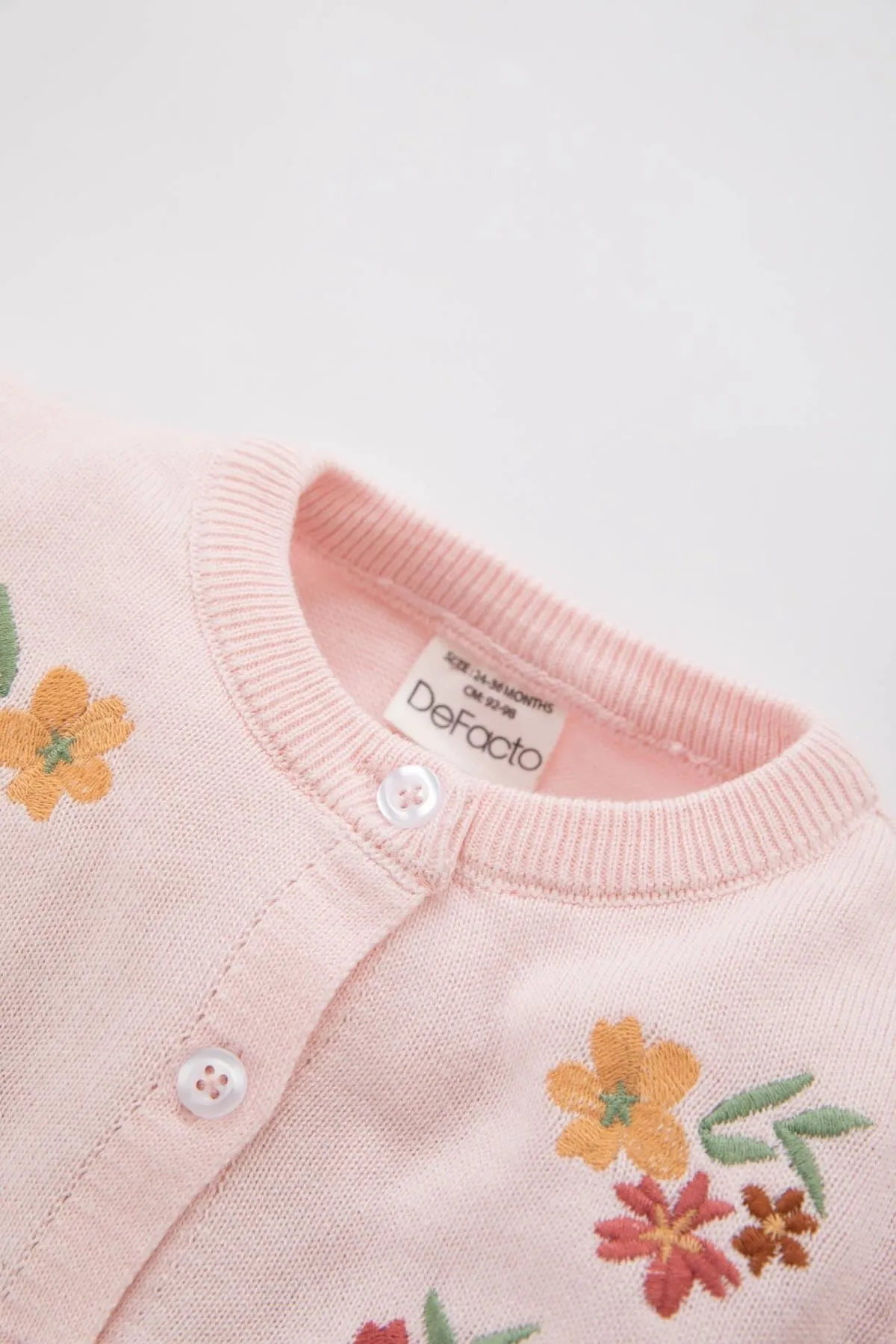 DeFacto  Geblümter Pullover mit Rundhalsausschnitt für Baby-Mädchen