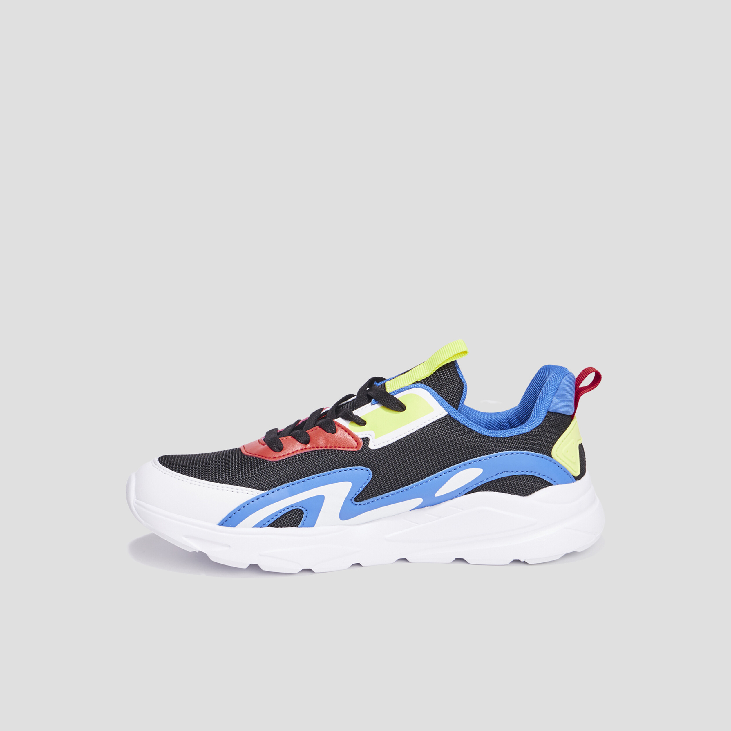 Baskets running à lacets Roula multicolore homme | La Halle
