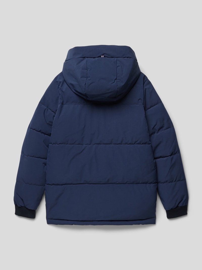 Steppjacke mit Kapuze Modell 'DAVID' in marineblau