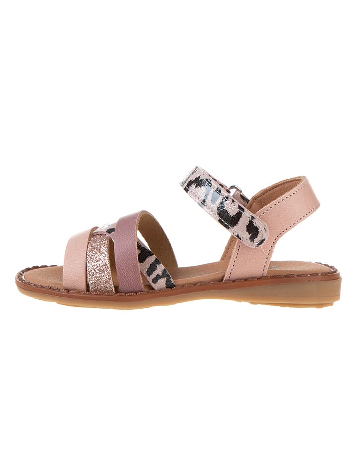 kmins Leder-Sandalen in Rosa günstig kaufen