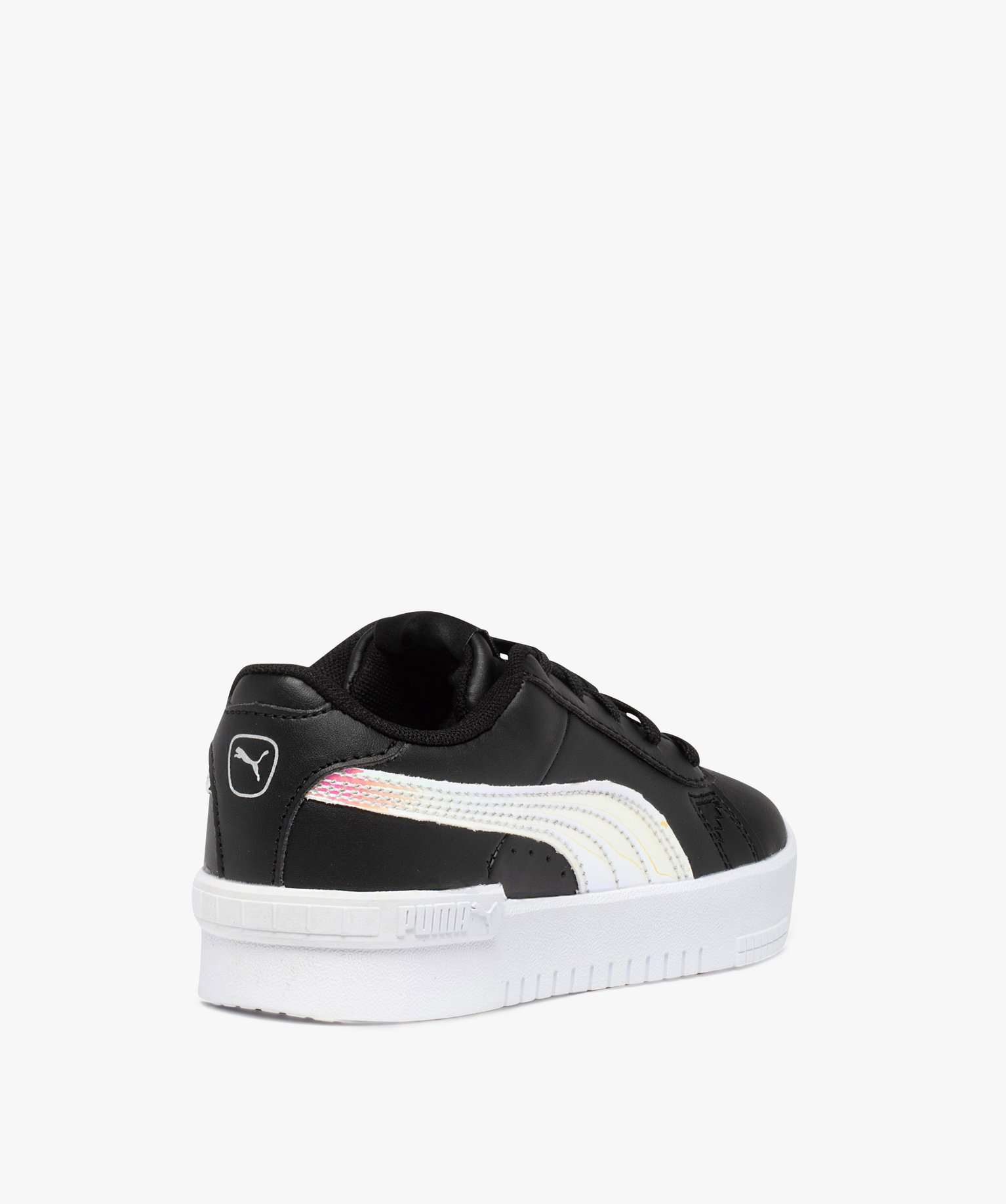Baskets fille unies à lacets détails irisés – Puma Jada noir | GEMO