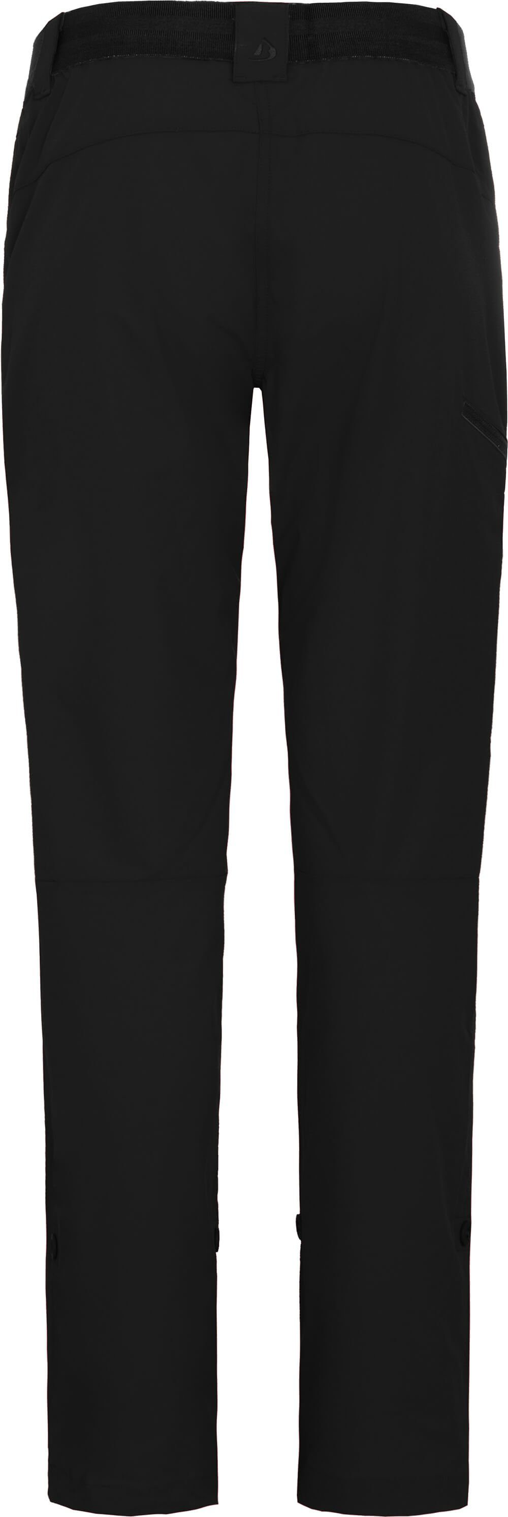 Bergson Outdoorhose VIDAA COMFORT Damen Wanderhose, leicht, strapazierfähig, Langgrößen, schwarz