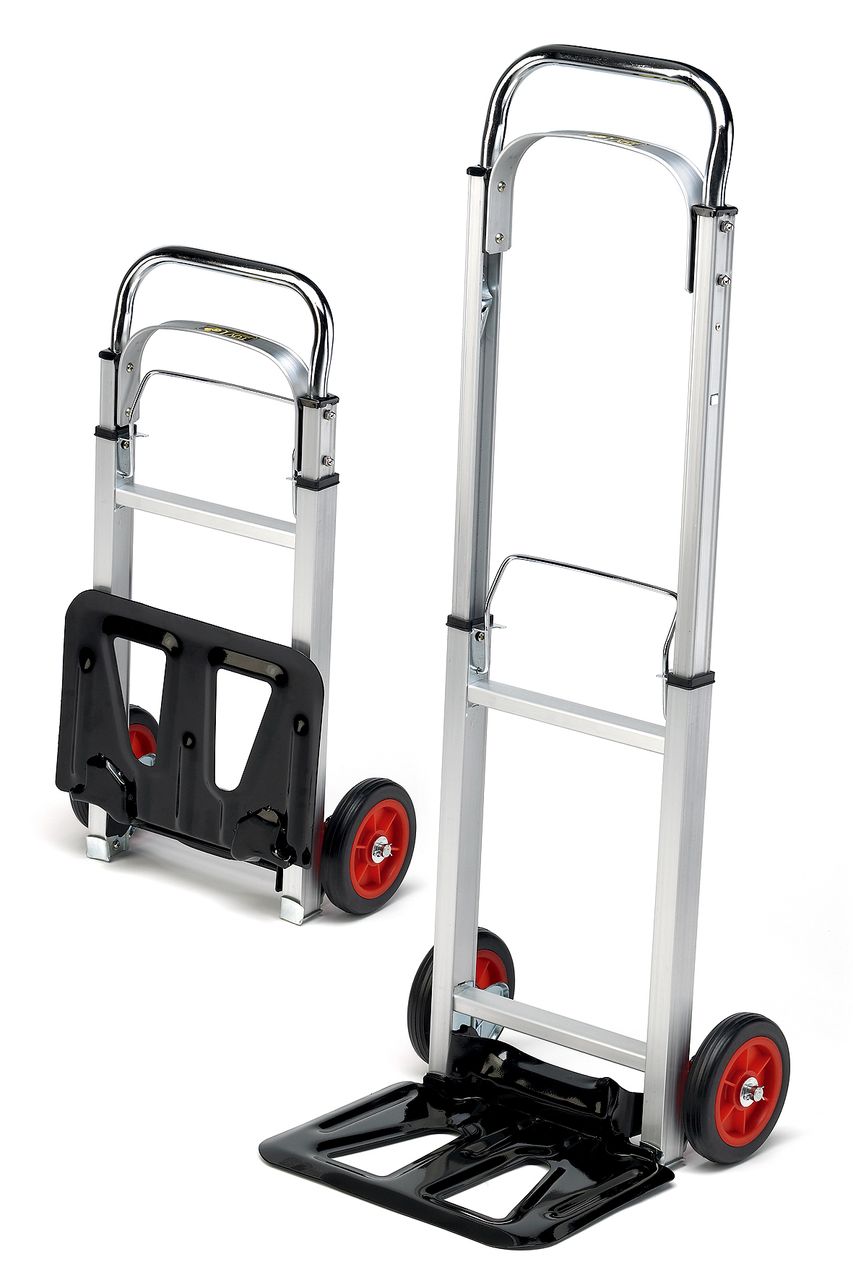 Profi-Bau-Technik ProBauTec Aluminium Transport- und Sackkarre, klappbar, Tragkraft 90 kg-