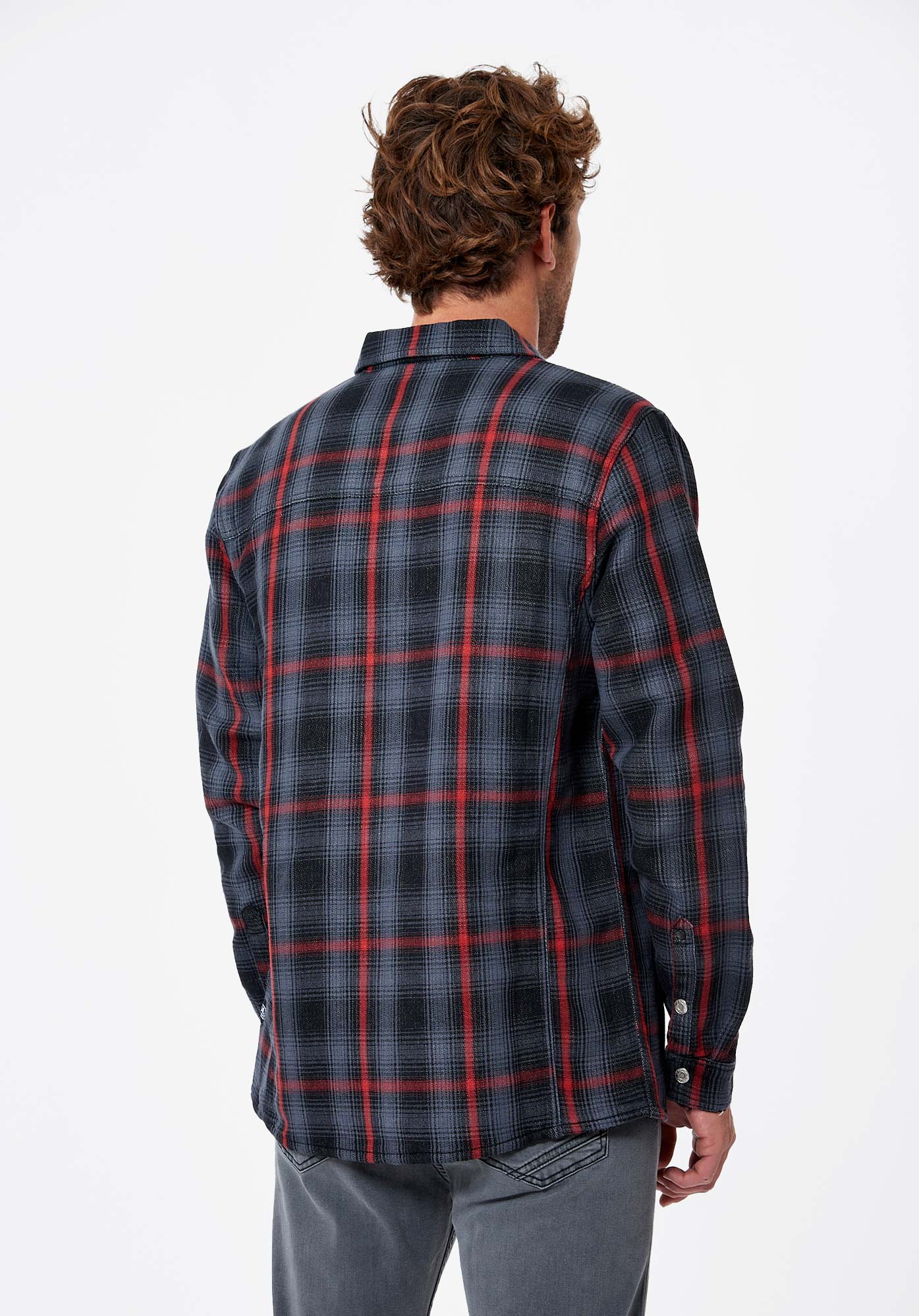 ROONY  Chemise à carreaux Homme en 100% coton