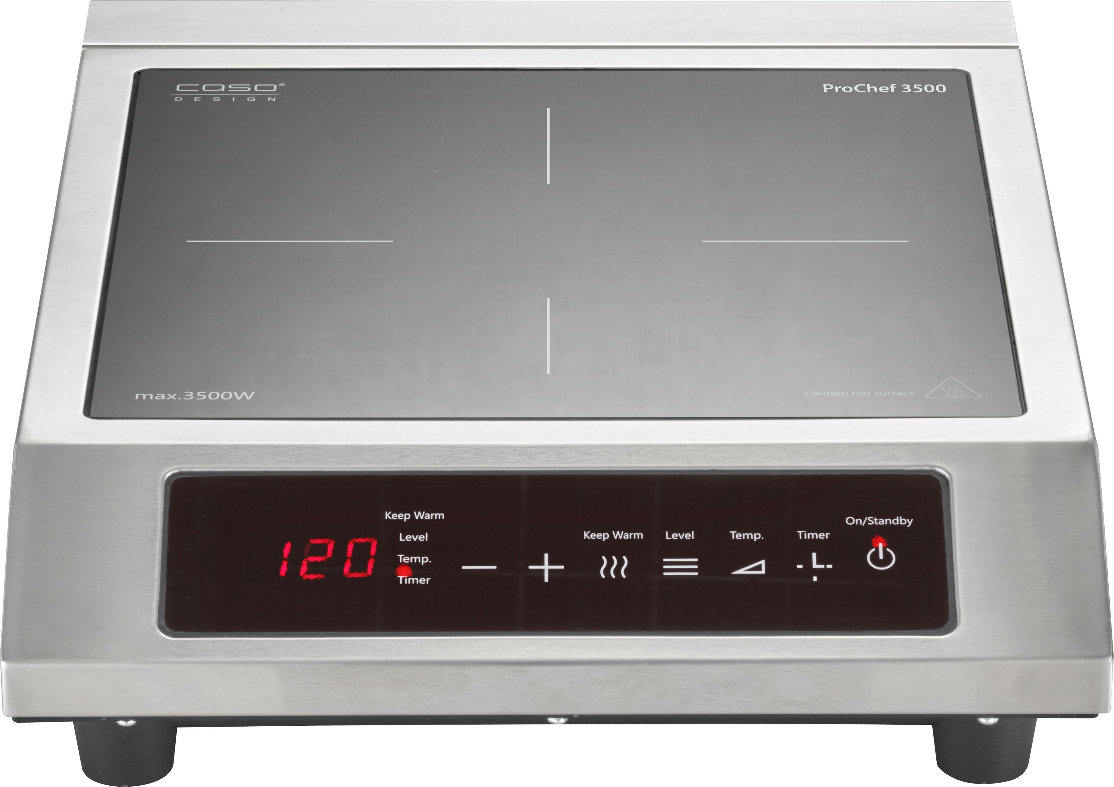 Caso Einzel-Induktionskochplatte 2364 Pro Chef 3500