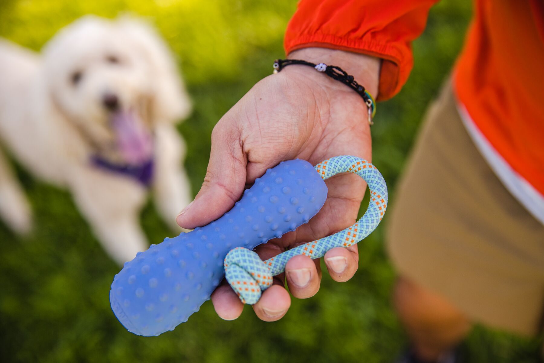 Ruffwear Frisbees & Wurfspielzeug Ruffwear Gourdo™ Spielzeug L grün