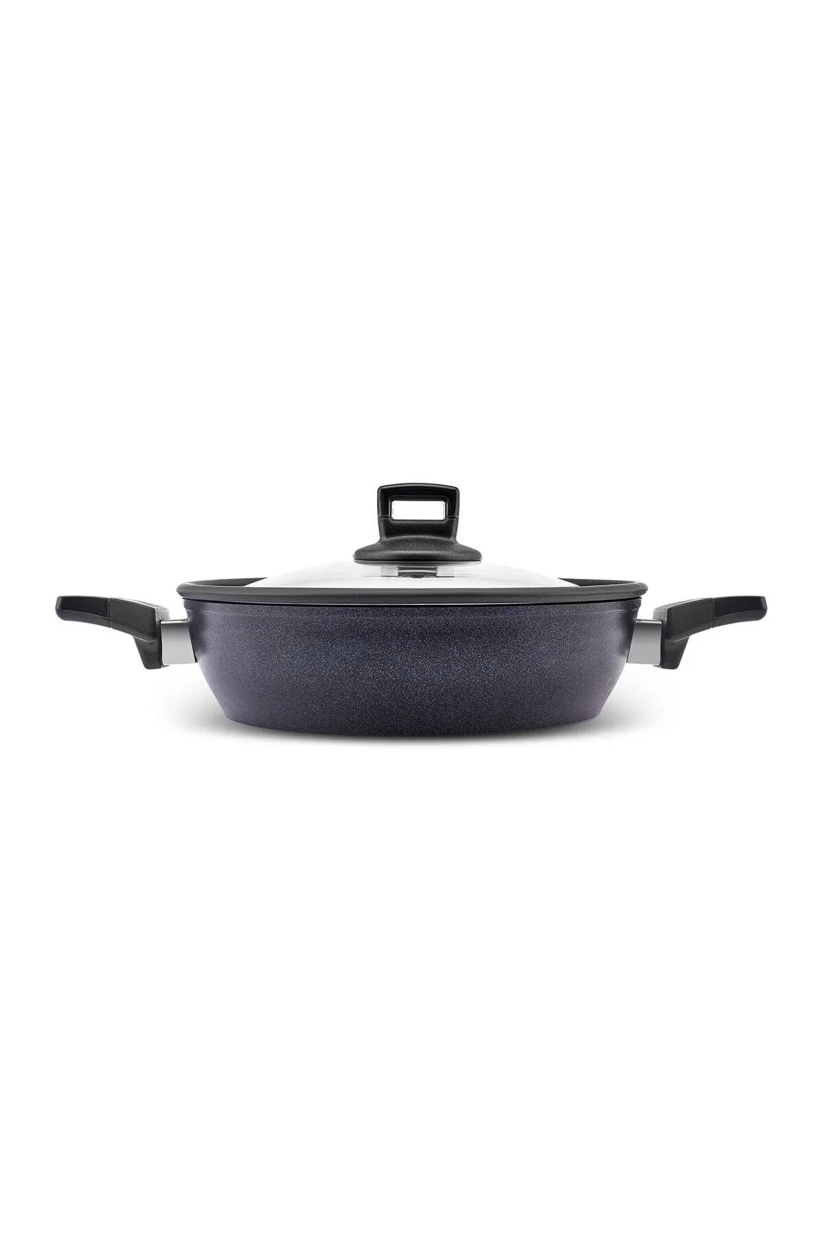 Karaca  Biodiamond Powerful Plus Flacher Topf, 26 cm - Strapazierfähige Diamantbeschichtung