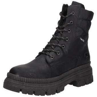 Rieker Schnür Boots in schwarz