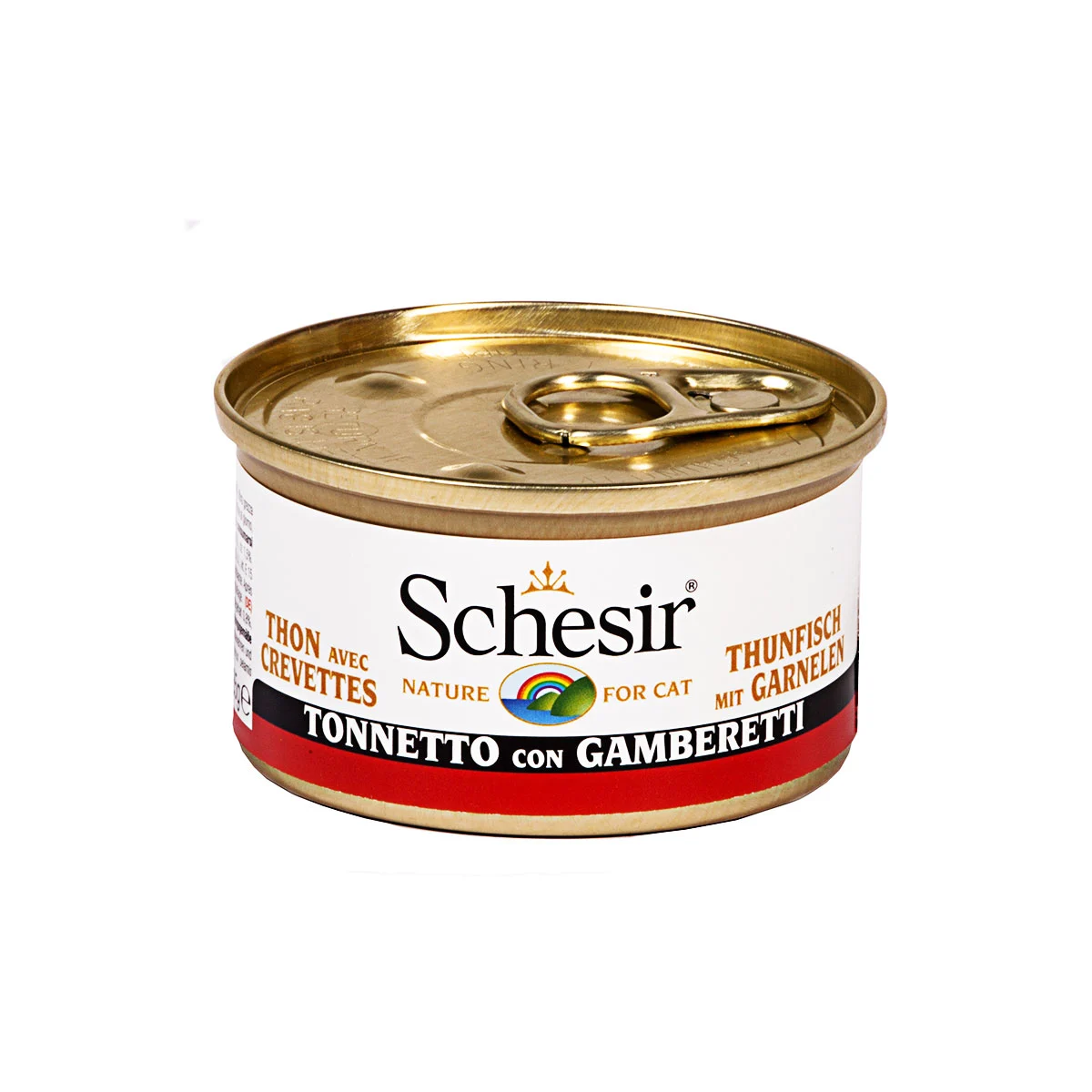 Schesir Katzenfutter in Gelee Thunfisch mit Garnelen bei ZooRoyal