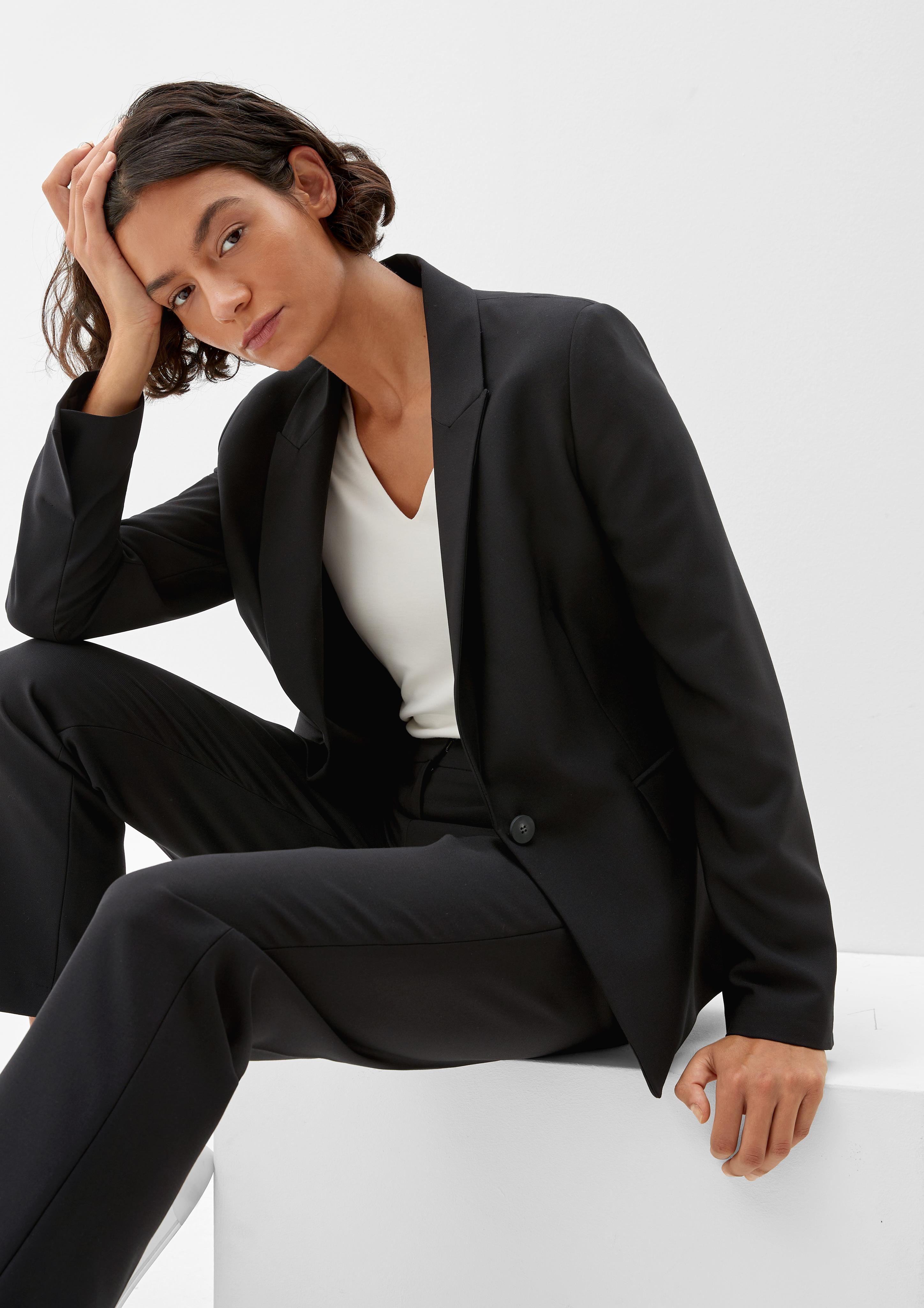 Blazer aus Viskosecrêpe  2121227-9999