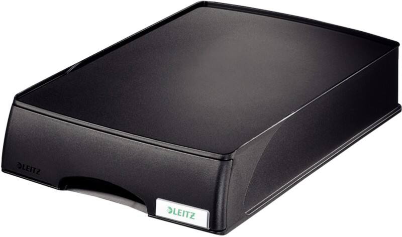Leitz Plus Briefablage-Schublade 5210 DIN A4 Schwarz 25,5 x 37,6 x 7 cm