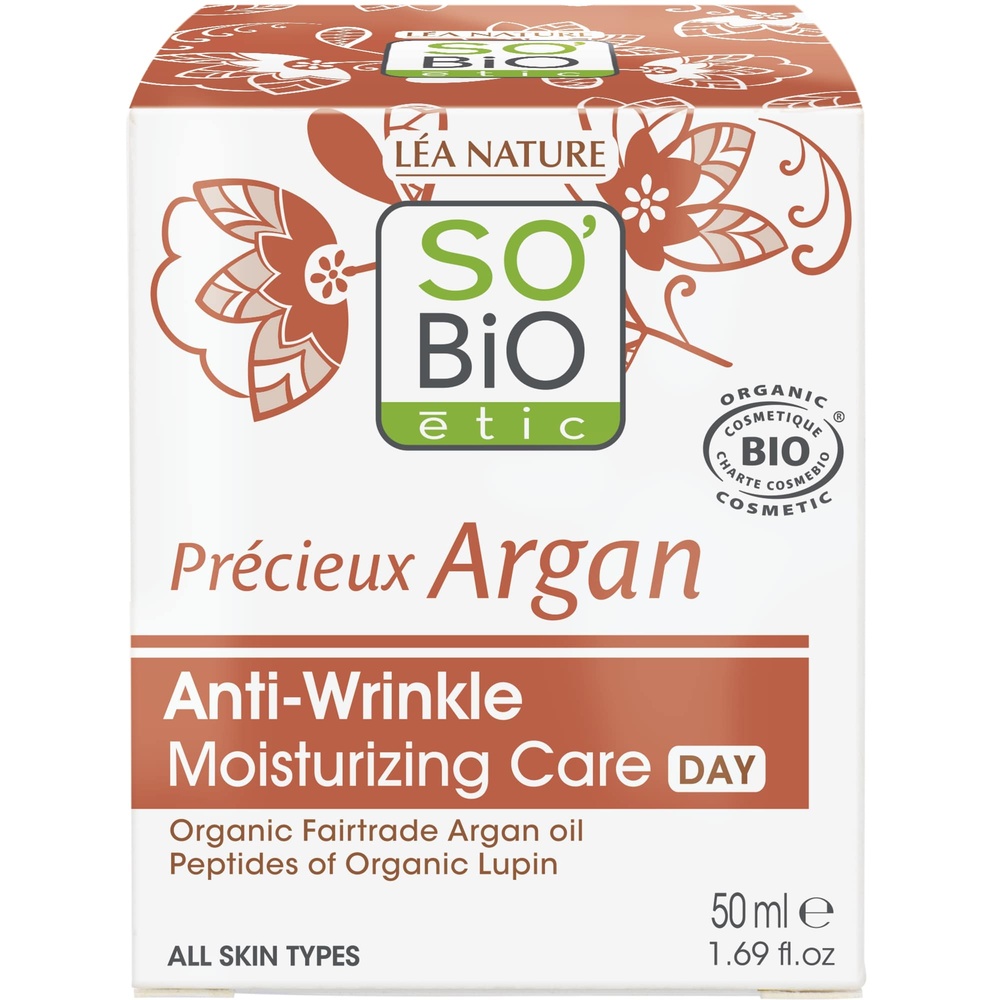 LÉA NATURE SO BiO étic Soin hydratant¹ Anti-Rides jour, Précieux Argan Soin hydratant