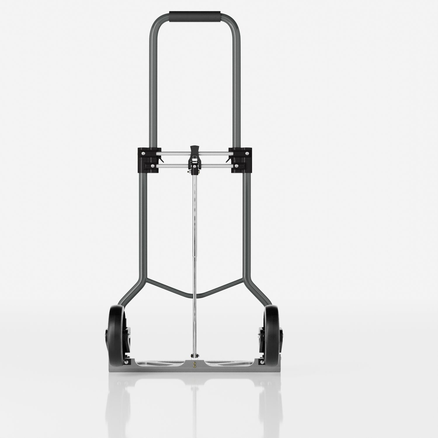 TroniTechnik Sackkarre Handkarre Transportkarre Handwagen, klappbar bis 100 kg Tragfähigkeit, (Transportkarre mit fixierbarem Tragegriff, rutschfeste Transportfläche), faltbar, BxTxH 48x42x98cm, Handkarre zum Transport, Schaumstoffgriff