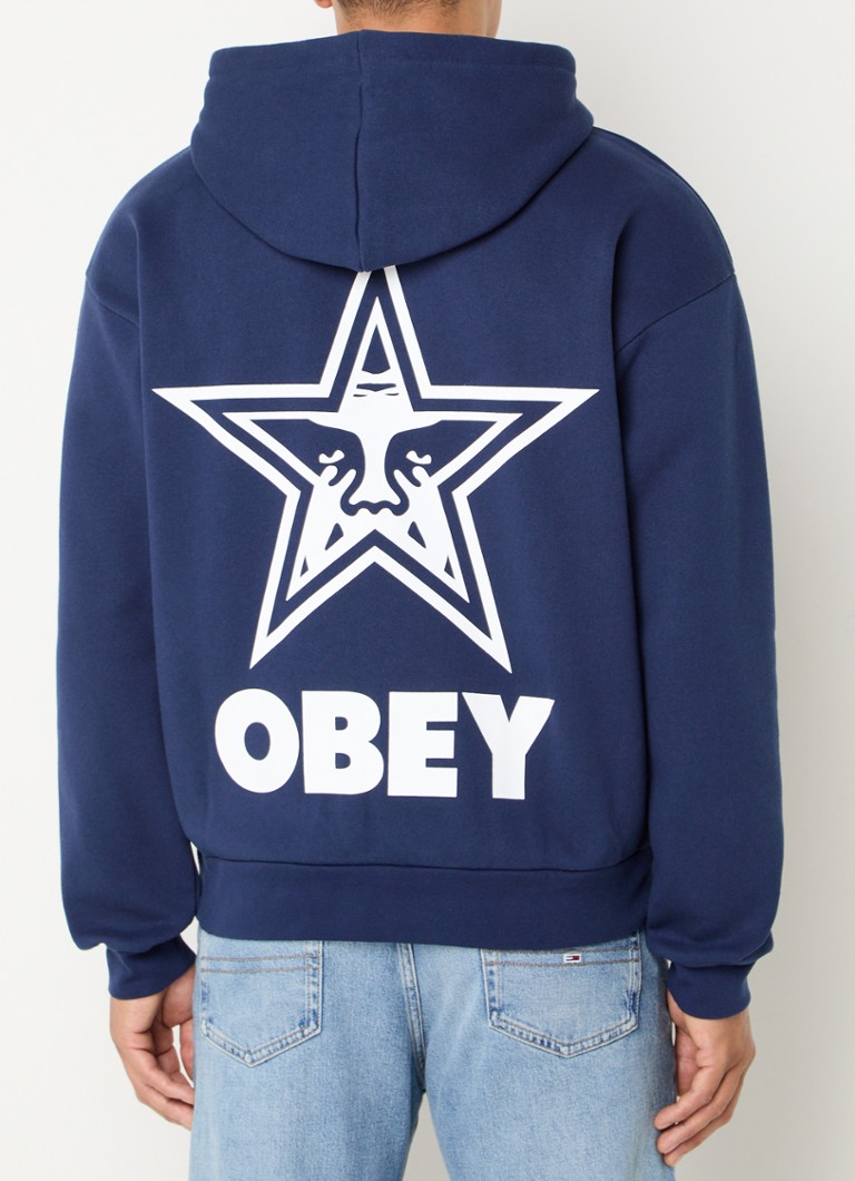 Obey Bold Star hoodie with logo and back print