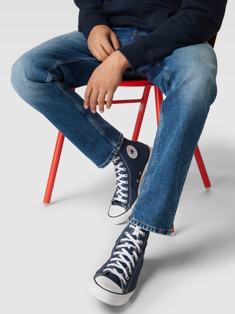 Slim Fit Jeans im Used-Look Modell 'AUSTIN' in jeans