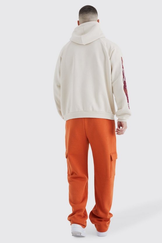 Tall lockere Cargo-Jogginghose