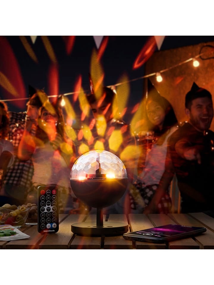 InnovaGoods LED-Projektor mit Lautsprecher in Schwarz günstig kaufen onesize