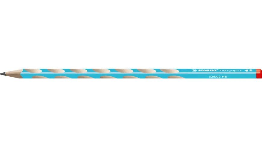 STABILO® Schmaler Dreikant-Bleistift für Rechtshänder - STABILO EASYgraph S in blau - Einzelstift - Härtegrad HB blau