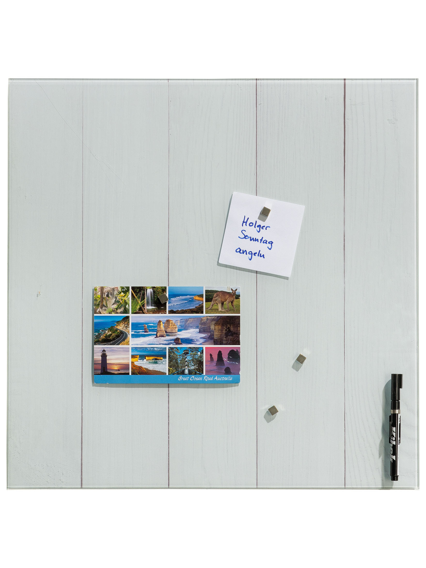 Wodden Memory Memo Board, Weiss