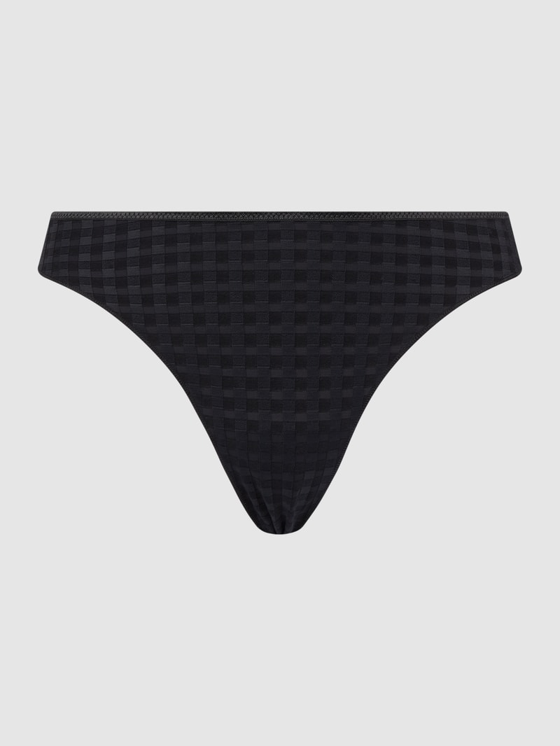 String aus Mikrofaser Modell 'Avero' in schwarz