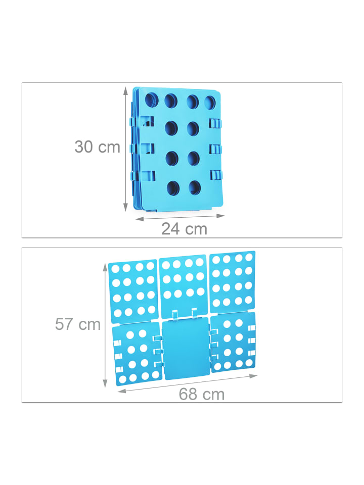 relaxdays Wäschefalter 3.Generation in Blau günstig kaufen onesize