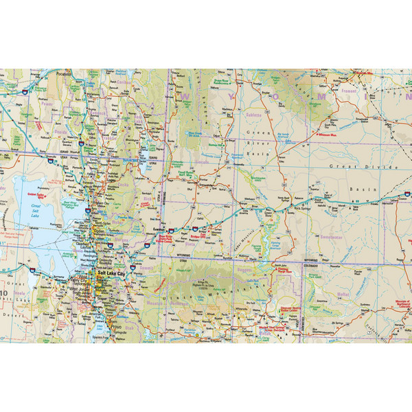 Reise Know-How Landkarte USA 02 Nord 1 : 1.250.000. Idaho, Montana, Wyoming, North Dakota, South Dakota, Nebraska - Straßenkarte