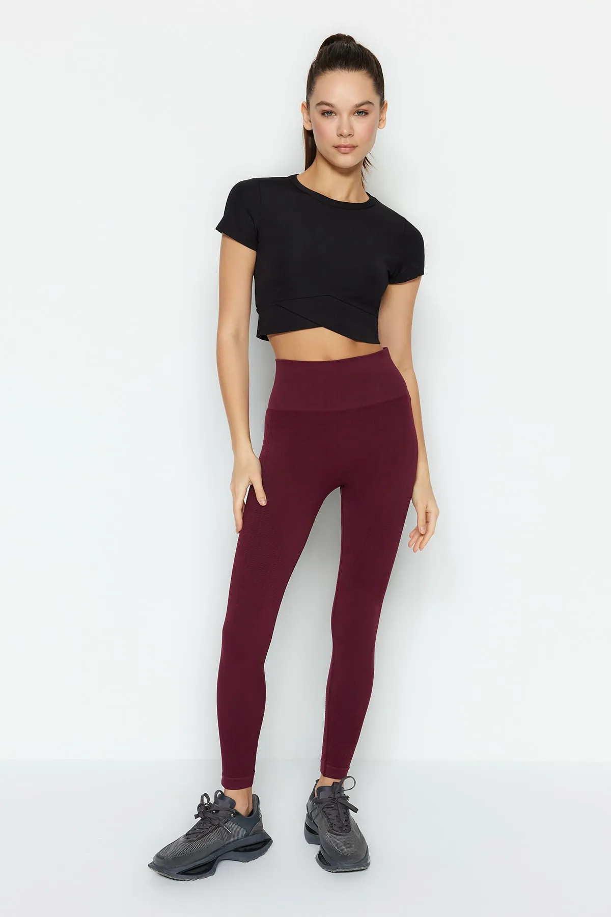 Jerf  Sport-Leggings - Bordeaux - Mittlerer Bund