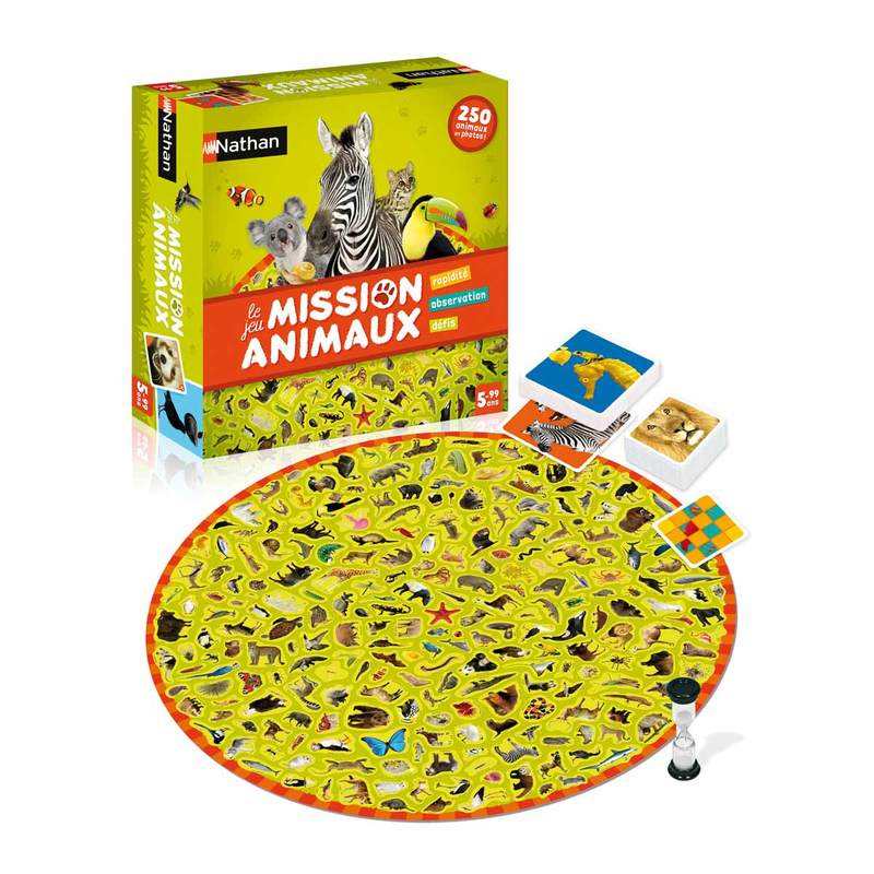 Jeu de société Mission animaux Nathan