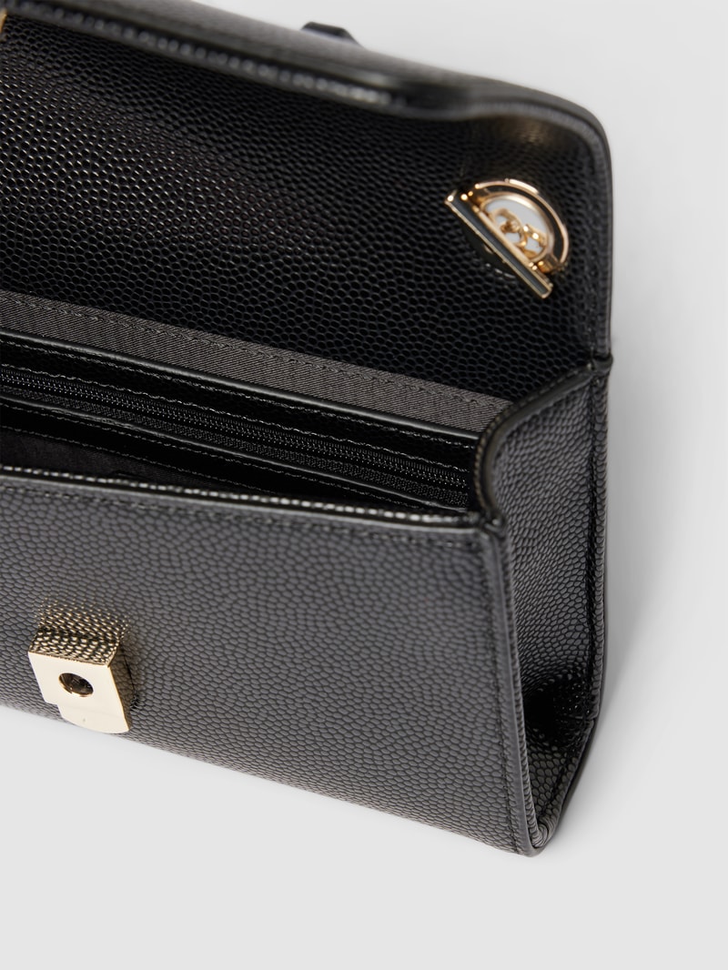 Handtasche mit Label-Applikation Modell 'DIVINA' in black
