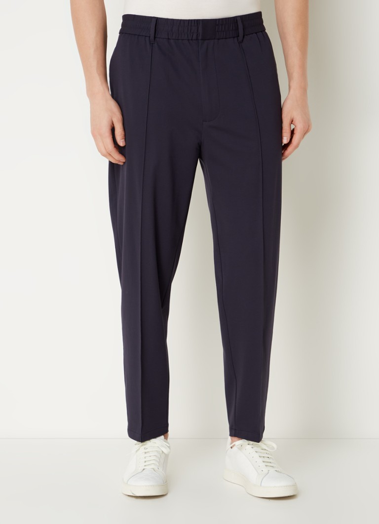 Pantaloni Emporio Armani cu croială dreaptă și vârf de oțel