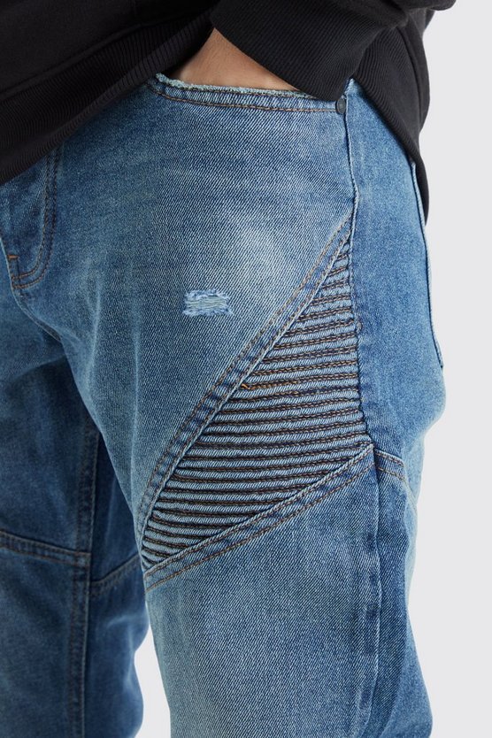 Tall Slim-Fit Bikerjeans