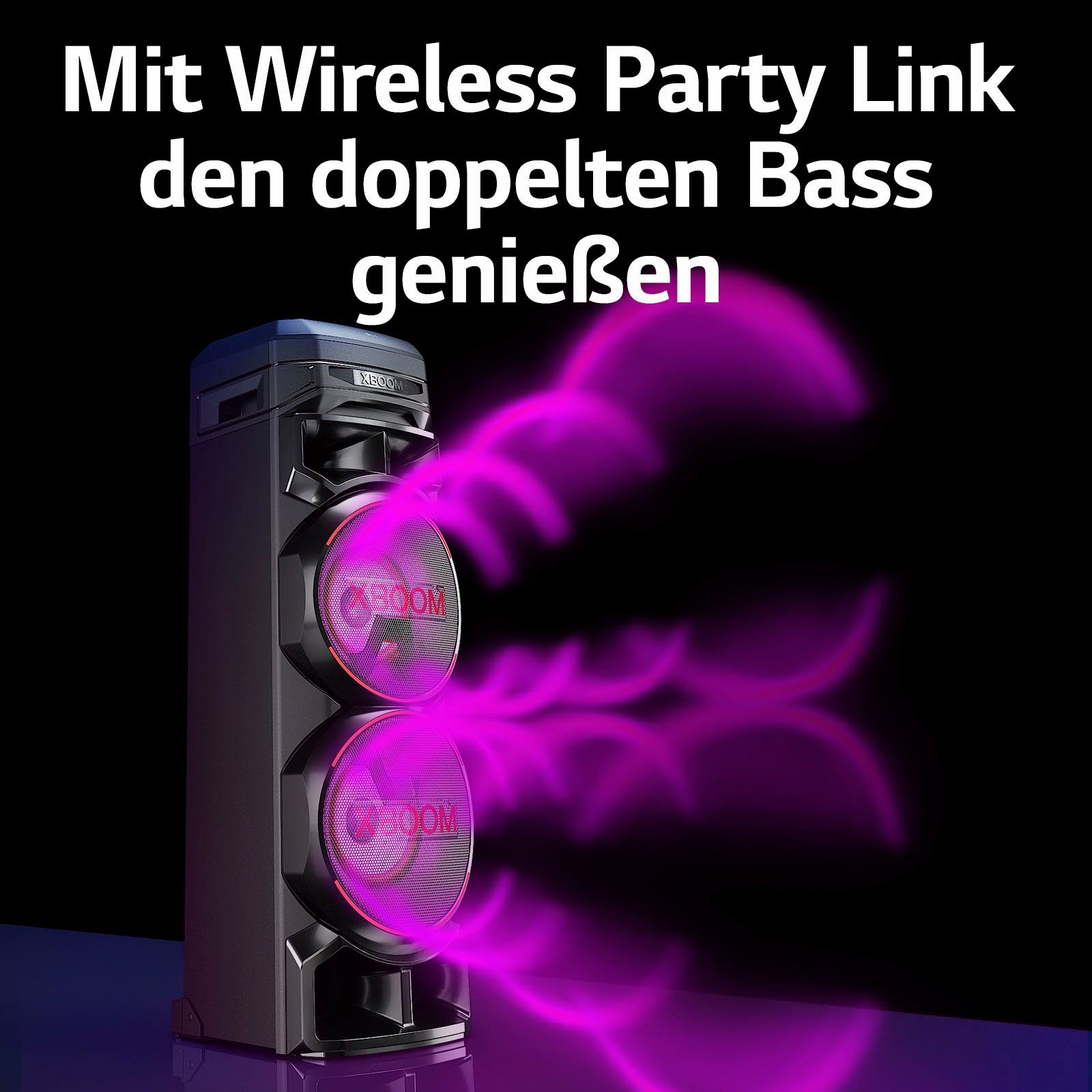LG XBOOM RNC9 Stereo Party-Lautsprecher (Bluetooth)