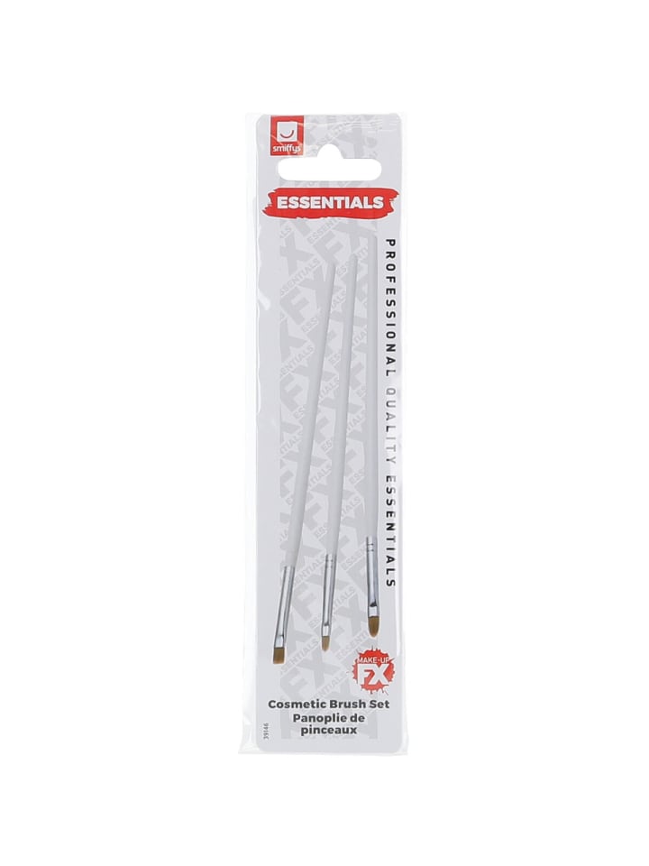 COFI 1453 Smiffys Make Up FX Essentials Pinsel-Set – 3-teilig für präzise in Weiß günstig kaufen onesize