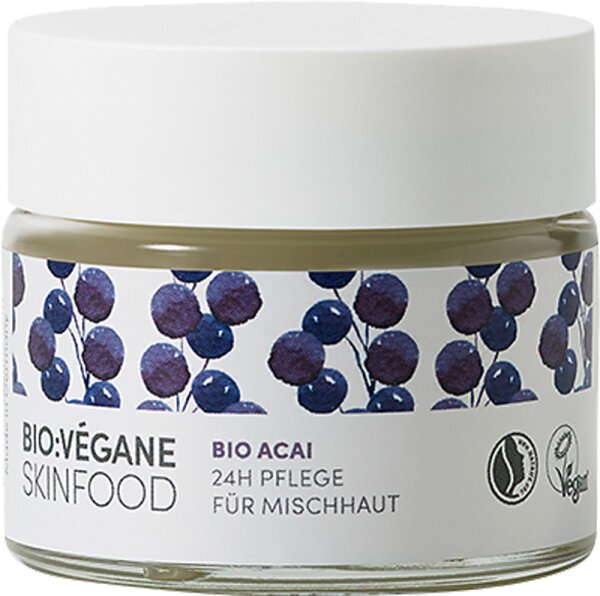 Bio:Végane Skinfood Bio Acai 24h Pflege - Mischhaut Gesichtscreme