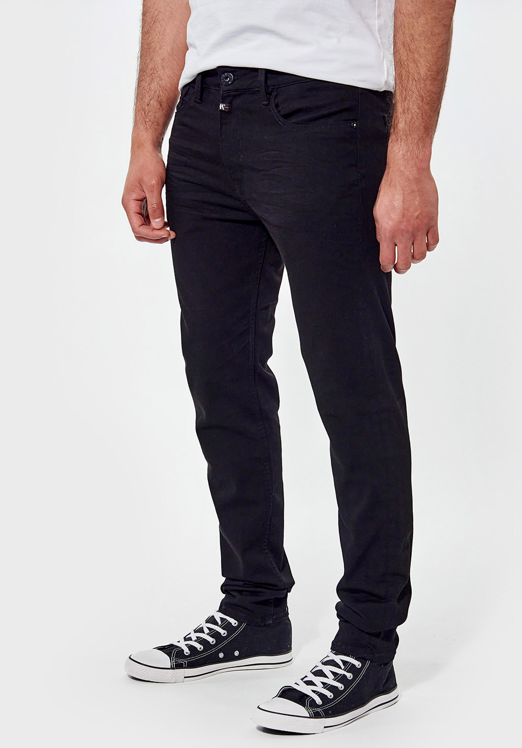 DARKK  Jean slim Homme noir