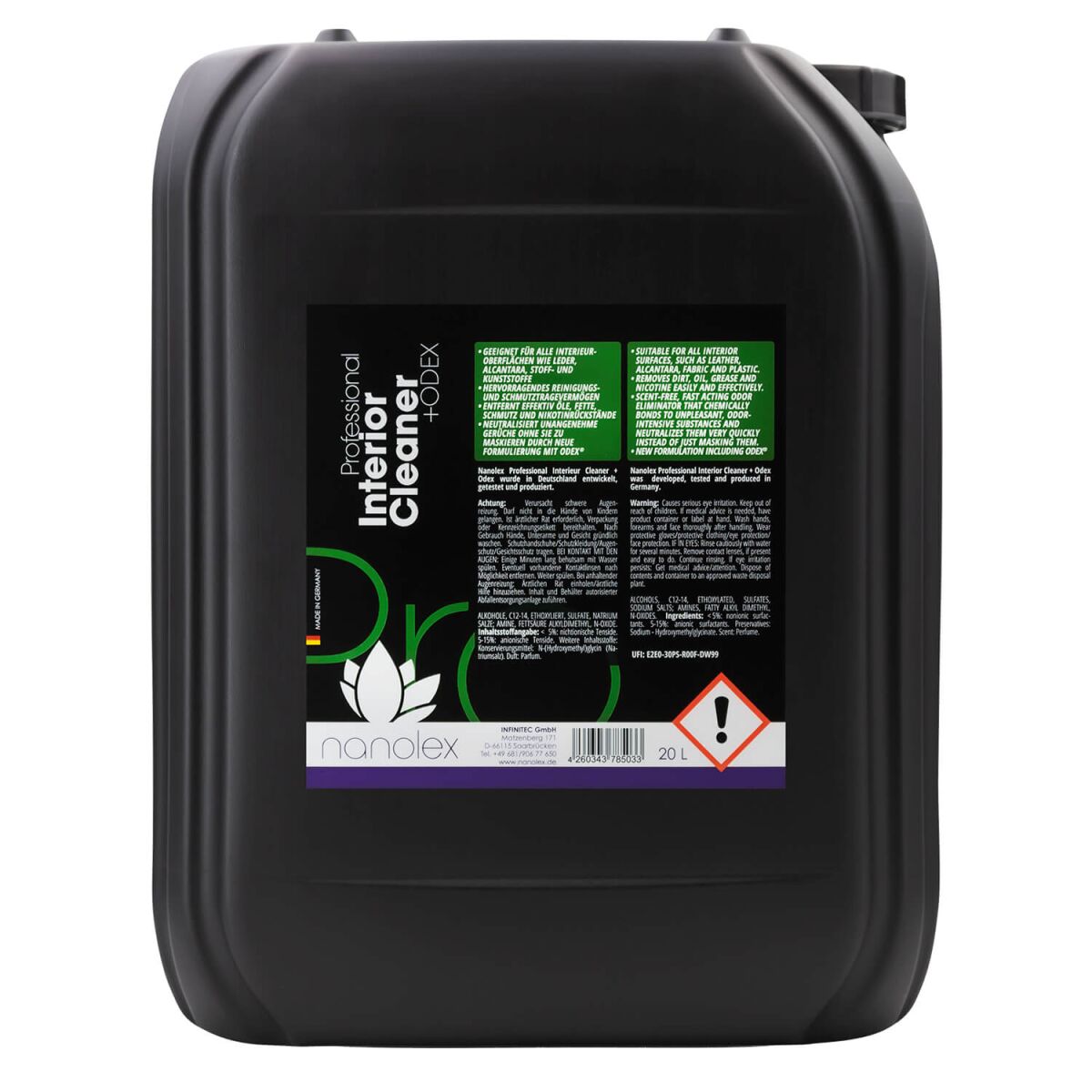 Nanolex Professional Interior Cleaner   ODEX Innenraumreiniger 20L