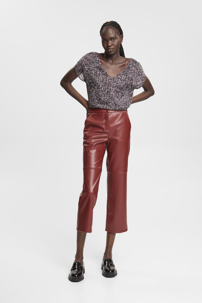 Chiffonbluse mit Muster